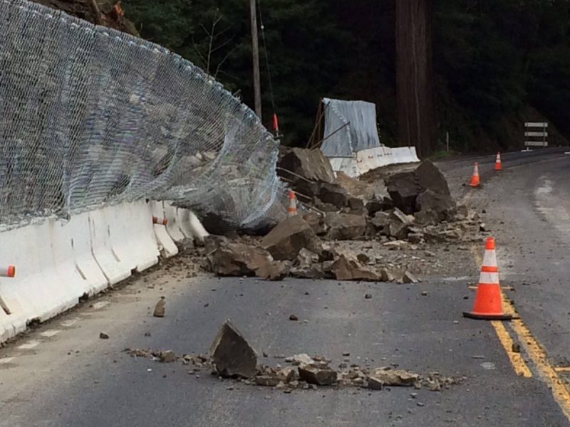 [UPDATE 10:39 P.m.] Slide At Bridges Creek North Of Leggett On Hwy 101 ...