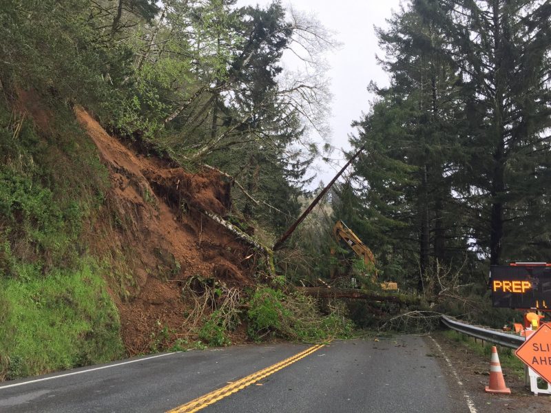 [UPDATE: Open] Hwy 101 Closed Due to Slide on Last Chance Grade ...