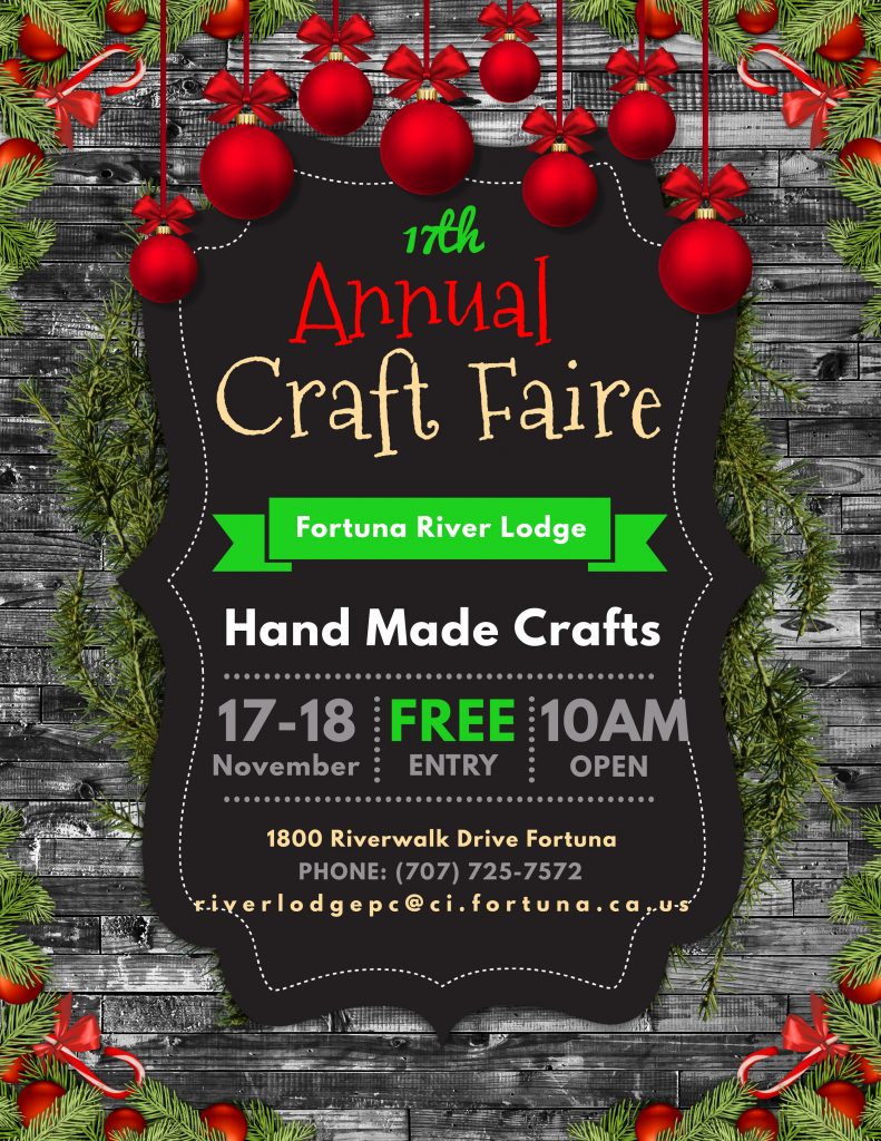 The 17th Annual River Lodge Craft Faire is on November 17th and 18th ...