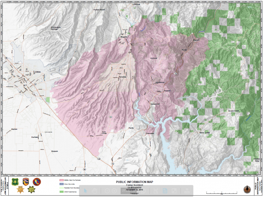 camp fire quickmap