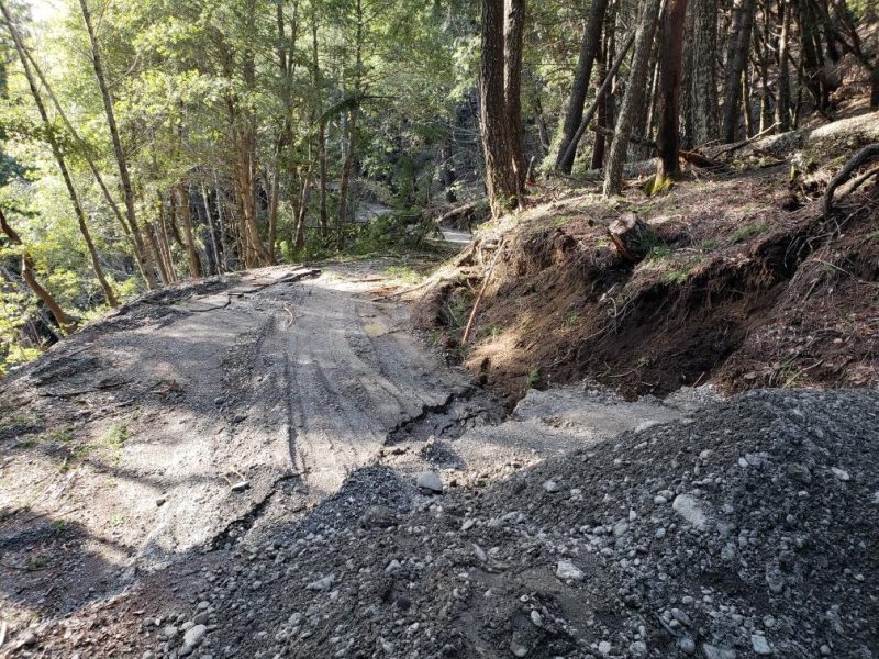 Panther Gap Road Closed Due to Slide - Redheaded Blackbelt