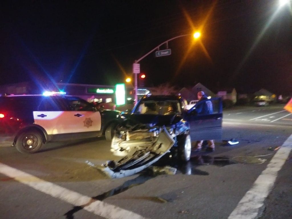 One Injured and Traffic Blocked After Crash at Henderson and E Streets ...