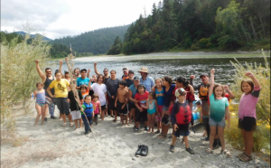 Attendees of Salmon Protector Youth Camp