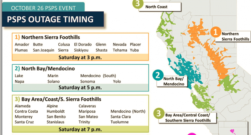 UPDATE 2 25 p.m. Shutoff Moves Back to 7pm PG E Provides Predicted