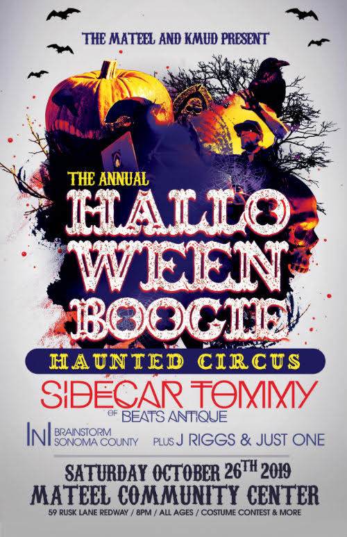 Halloween Boogie at the Mateel Saturday Redheaded Blackbelt