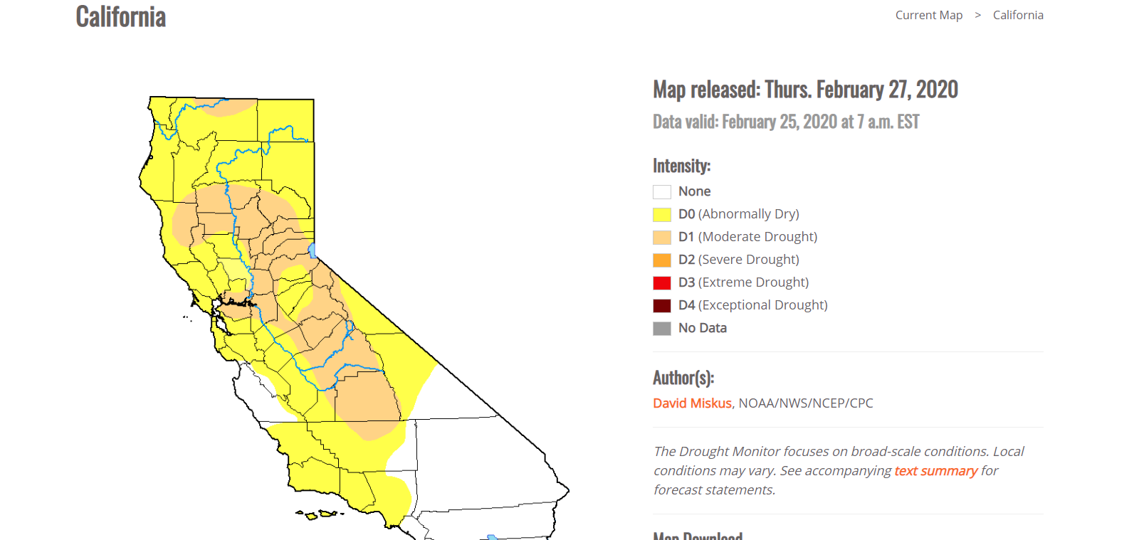 Driest February on Record for Much of California - Redheaded Blackbelt