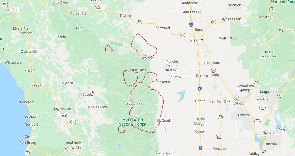 August Complex Map 