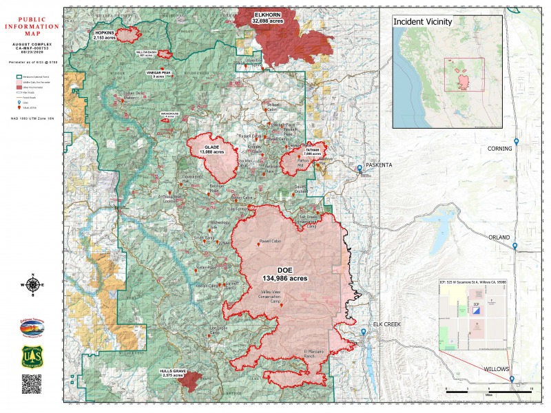 August Complex Grows by 11,342 Acres - Redheaded Blackbelt