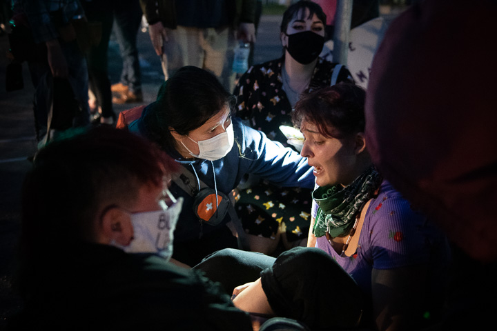 One Injured In Protest Thursday Evening Photos And Video Redheaded Blackbelt