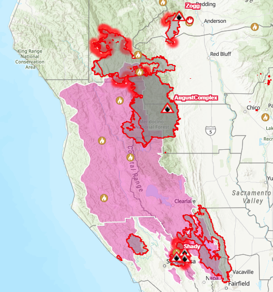 [UPDATE 2:15 p.m.] August Complex: Red Flag Warning Conditions on the ...