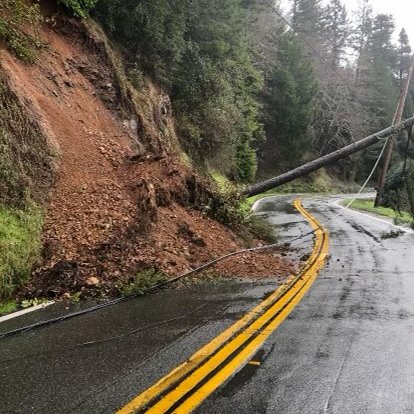 Hwy 169 Closed Due to Slide and Downed Power Lines Redheaded