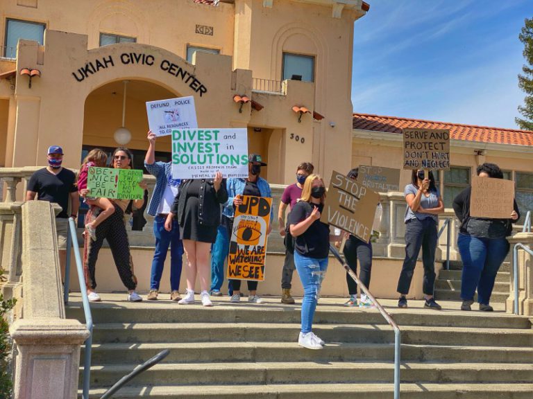 Mendocino County Residents Protest the Tasing, Pepper Spraying, and ...