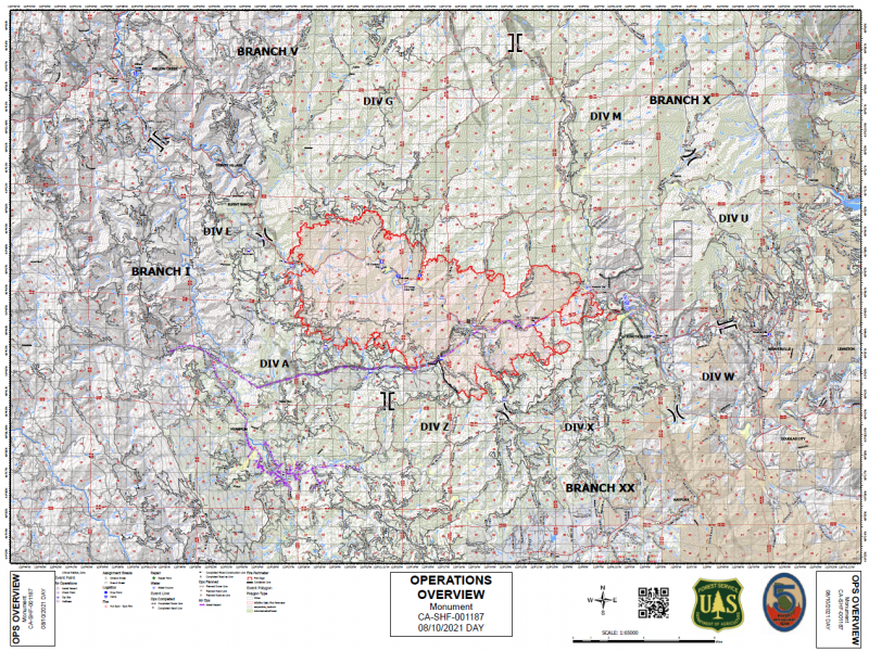 Monument Fire Captures Just Under 58,000 Acres, Firefighters Hold at 3% ...