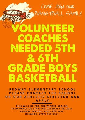 Basketball Coaches Needed In Redway - Redheaded Blackbelt