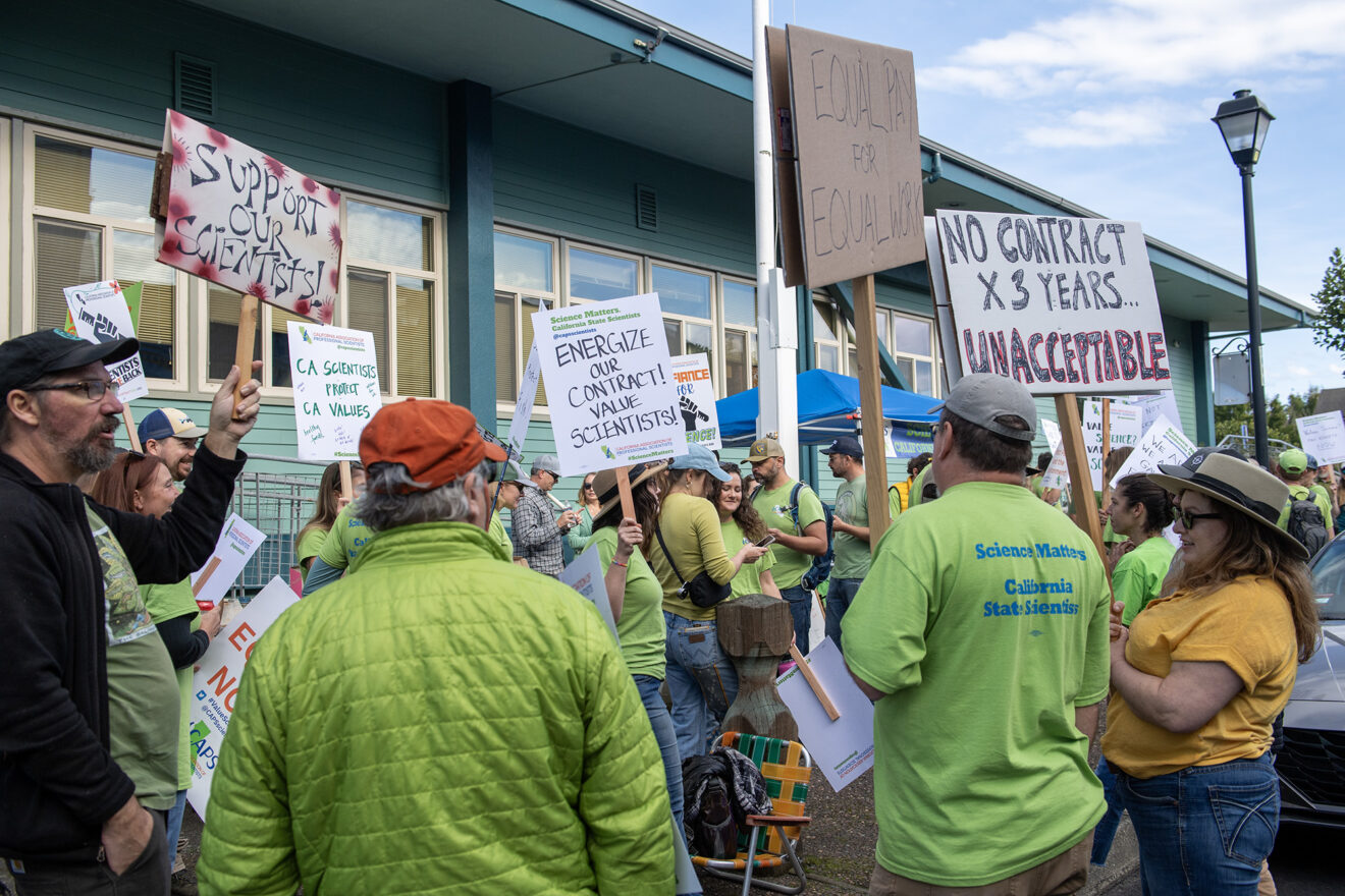 March in Eureka Yesterday as California Scientists Strike Statewide ...