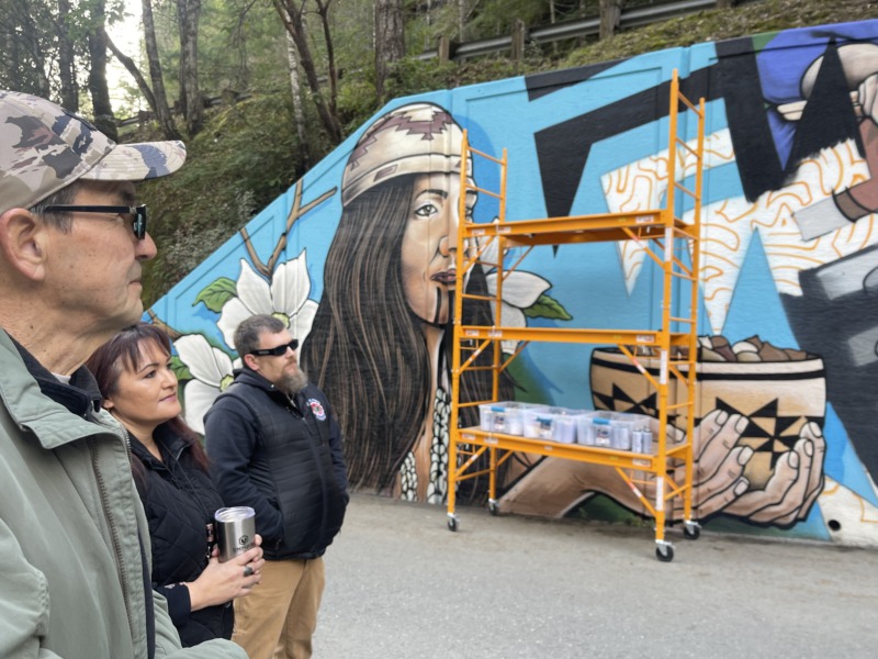 Viewing the left of the new mural.