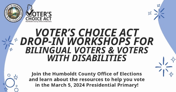 Humboldt County Office of Elections Hosting Workshops for Bilingual ...