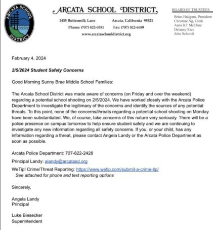 Arcata School Responds to Concerns of ‘Potential School Shooting ...