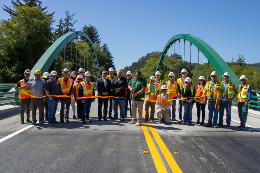 Caltrans Celebrates Completion Of Hunter And Panther Creek Bridge