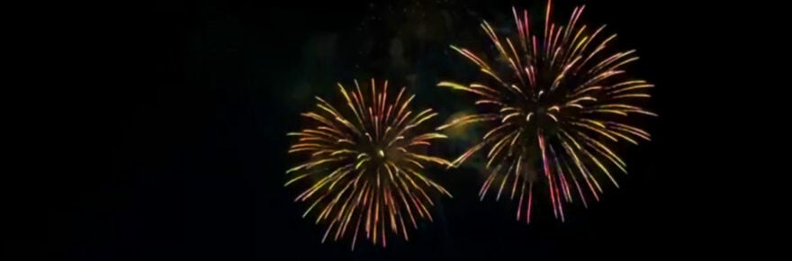 Fireworks over eureka