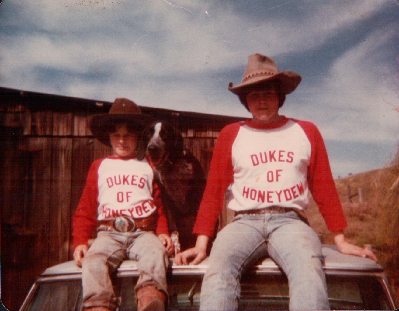 Two boys and a horse