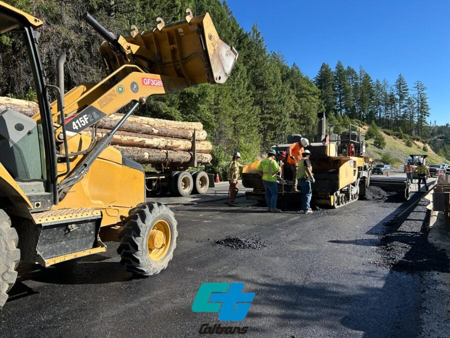 Sunshine illuminates newly paved roadway at Buckhorn Summit, where Caltrans crews are wrapping up the major phases of an emergency slide repair project that has affected State Route 299 travelers for months. (Photo: Caltrans District 2)