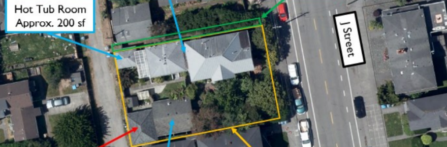 Aerial view of the STR project site