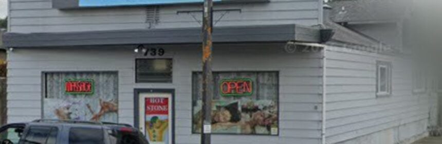 Screenshot of Fortuna Massage & Spa on 12th Street in Fortuna from Google Maps Street View