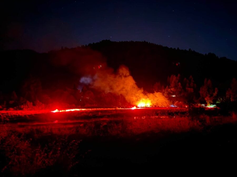 Fire at Hoopa Rodeo Grounds
