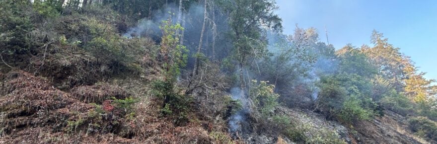 The Mile Post Fire on Hwy 96.
