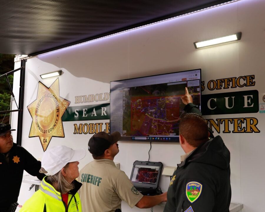 Law enforcement during the search