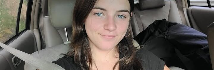 14-year-old girl in car