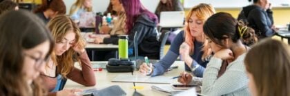 Cal Poly Humboldt High School Scholars engage in interactive discussions with their academic advisors, exploring college courses and building confidence for their future educational journey.
