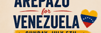 arepazo for venezuela flyer