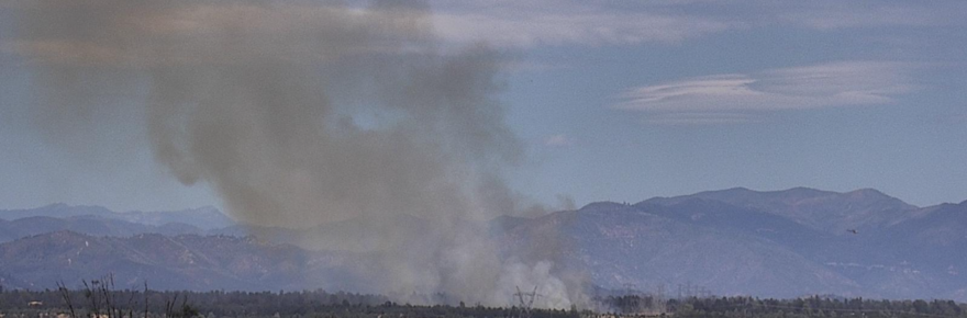 The Hill Fire as seen on the Eighmy2 camera on the ALERTCalifornia system.