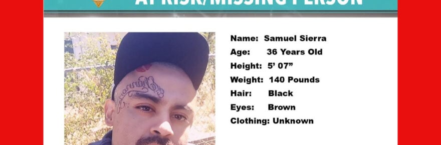 Missing person poster