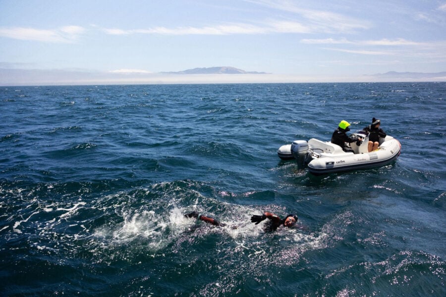 Catherine Breed Rounds Westernmost Point of California, Reaching One of Swim California's Biggest Milestones Yet